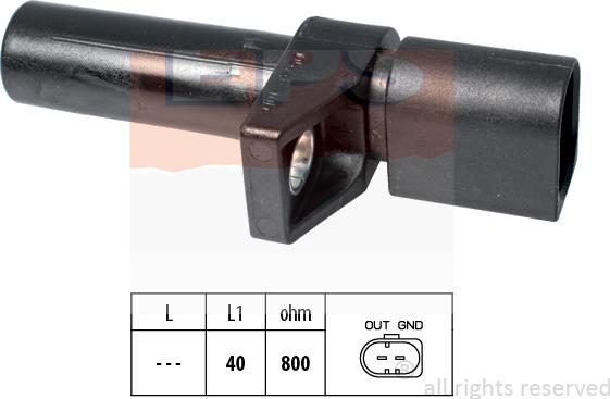 MDR EPS-1953 578 - Capteur d'angle, vilebrequin cwaw.fr