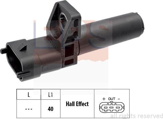 MDR EPS-1953 655 - Capteur d'angle, vilebrequin cwaw.fr