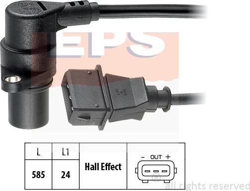 MDR EPS-1953 082 - Capteur d'angle, vilebrequin cwaw.fr