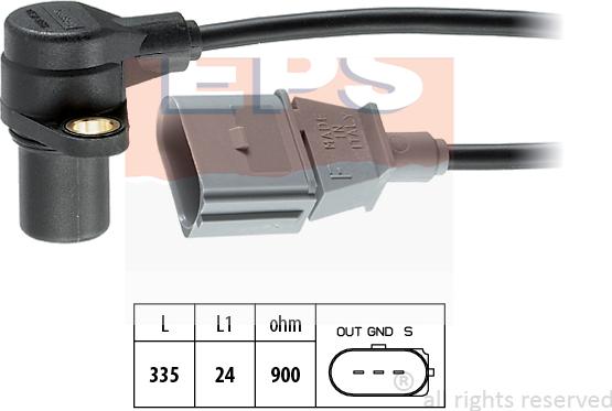 MDR EPS-1953 398 - Capteur d'angle, vilebrequin cwaw.fr