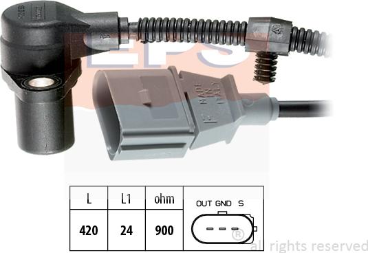 MDR EPS-1953 320 - Capteur d'angle, vilebrequin cwaw.fr