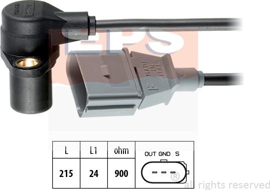 MDR EPS-1953 241 - Capteur d'angle, vilebrequin cwaw.fr