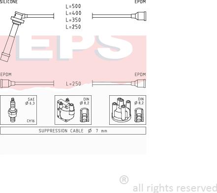 MDR EPS-1499 004 - Kit de câbles d'allumage cwaw.fr