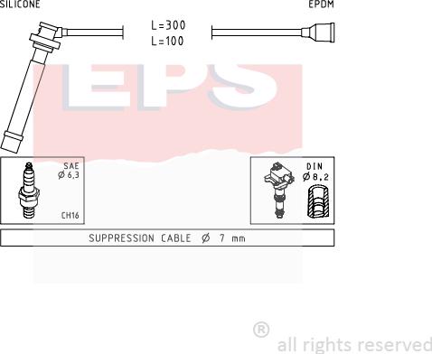 MDR EPS-1499 013 - Kit de câbles d'allumage cwaw.fr