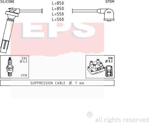 MDR EPS-1499 106 - Kit de câbles d'allumage cwaw.fr