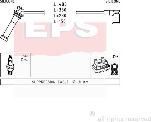 MDR EPS-1499 245 - Kit de câbles d'allumage cwaw.fr