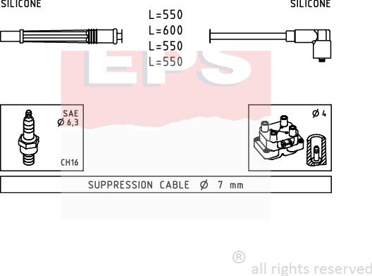 MDR EPS-1499 246 - Kit de câbles d'allumage cwaw.fr