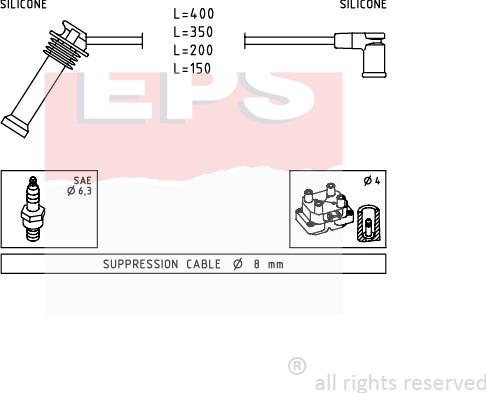 MDR EPS-1499 242 - Kit de câbles d'allumage cwaw.fr