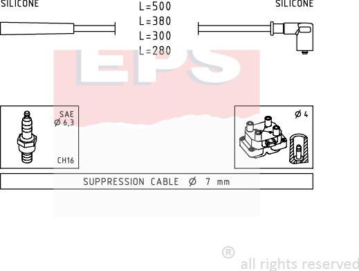 MDR EPS-1499 252 - Kit de câbles d'allumage cwaw.fr