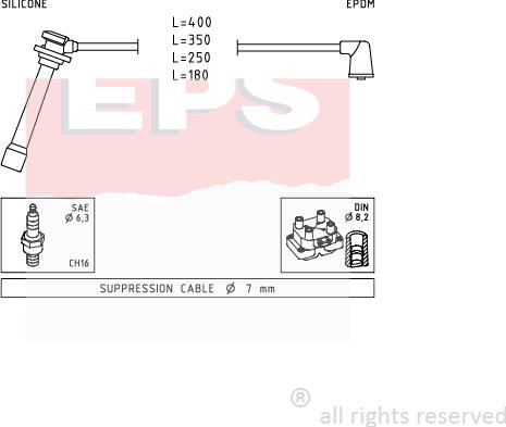 MDR EPS-1499 239 - Kit de câbles d'allumage cwaw.fr