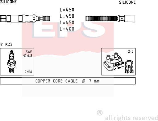 MDR EPS-1499 234 - Kit de câbles d'allumage cwaw.fr