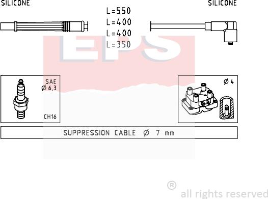 MDR EPS-1499 229 - Kit de câbles d'allumage cwaw.fr