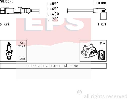 MDR EPS-1499 223 - Kit de câbles d'allumage cwaw.fr