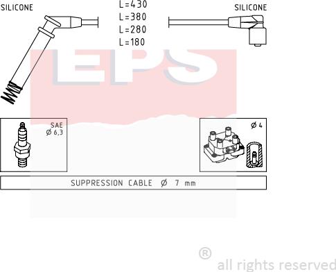 MDR EPS-1500 634 - Kit de câbles d'allumage cwaw.fr