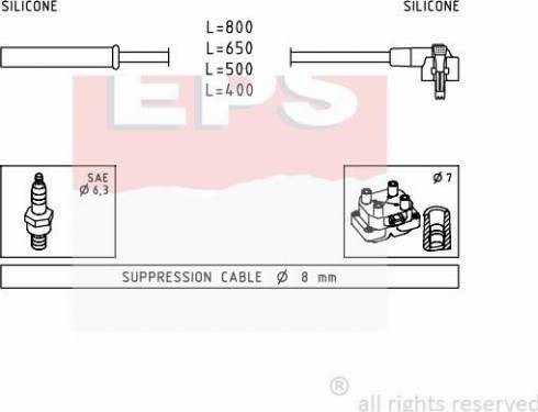 MDR EPS-1500 864 - Kit de câbles d'allumage cwaw.fr