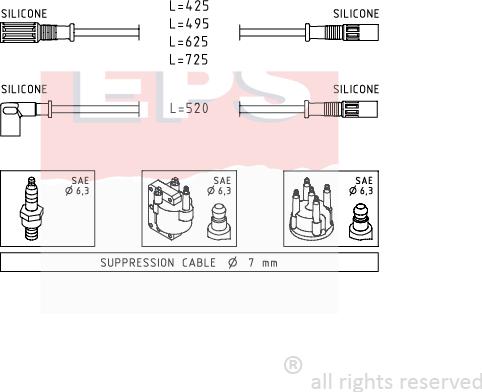 MDR EPS-1500 347 - Kit de câbles d'allumage cwaw.fr