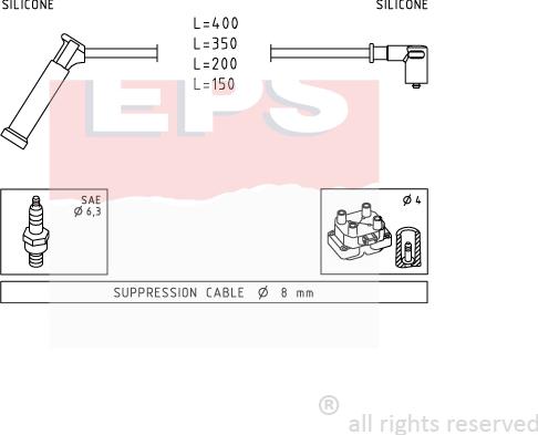 MDR EPS-1501 984 - Kit de câbles d'allumage cwaw.fr