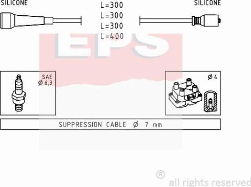 MDR EPS-1501 492 - Kit de câbles d'allumage cwaw.fr