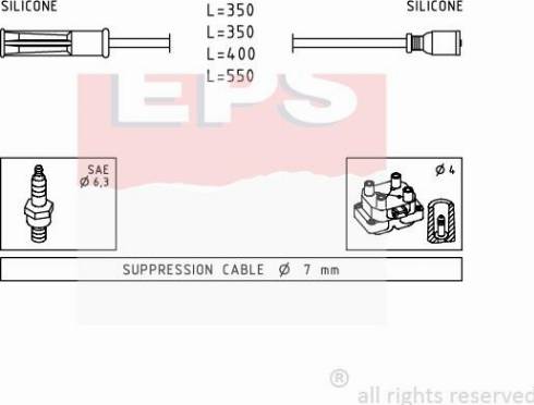 MDR EPS-1501 443 - Kit de câbles d'allumage cwaw.fr