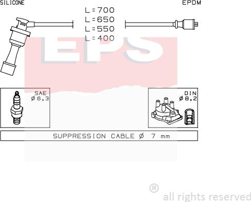 MDR EPS-1501 401 - Kit de câbles d'allumage cwaw.fr