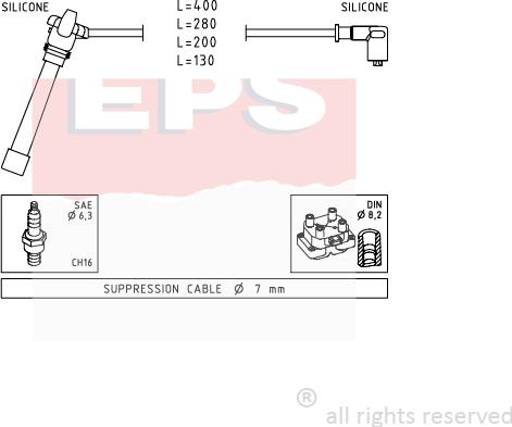 MDR EPS-1501 504 - Kit de câbles d'allumage cwaw.fr