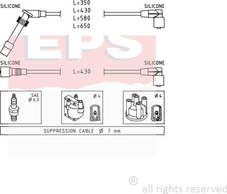 MDR EPS-1501 529 - Kit de câbles d'allumage cwaw.fr