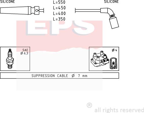 MDR EPS-1501 680 - Kit de câbles d'allumage cwaw.fr