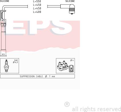 MDR EPS-1501 681 - Kit de câbles d'allumage cwaw.fr