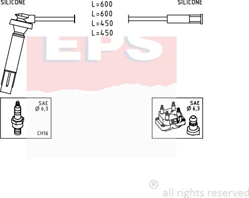 MDR EPS-1501 813 - Kit de câbles d'allumage cwaw.fr