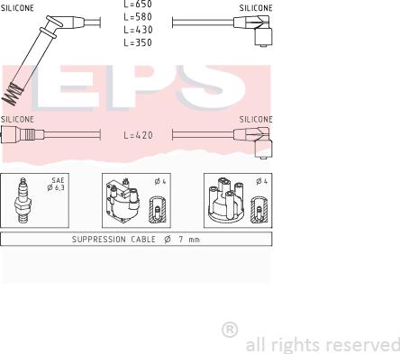 MDR EPS-1501 237 - Kit de câbles d'allumage cwaw.fr