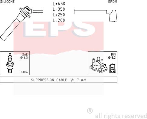 MDR EPS-1501 740 - Kit de câbles d'allumage cwaw.fr