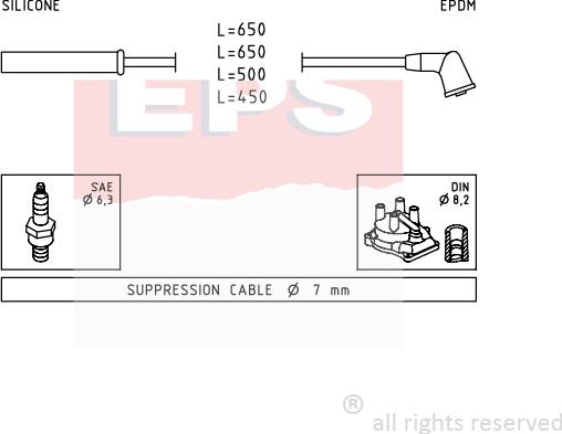 MDR EPS-1501 741 - Kit de câbles d'allumage cwaw.fr