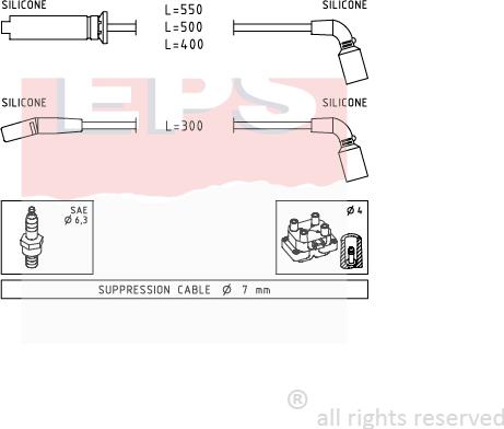 MDR EPS-1501 731 - Kit de câbles d'allumage cwaw.fr