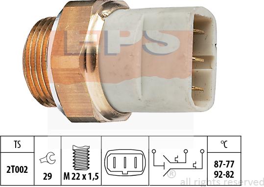 MDR EPS-1850 626 - Interrupteur de température, ventilateur de radiateur cwaw.fr