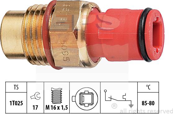 MDR EPS-1850 095 - Interrupteur de température, ventilateur de radiateur cwaw.fr