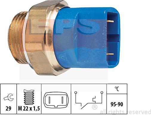 MDR EPS-1850 032 - Interrupteur de température, ventilateur de radiateur cwaw.fr