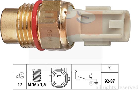 MDR EPS-1850 198 - Interrupteur de température, ventilateur de radiateur cwaw.fr