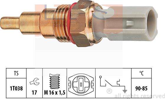 MDR EPS-1850 205 - Interrupteur de température, ventilateur de radiateur cwaw.fr