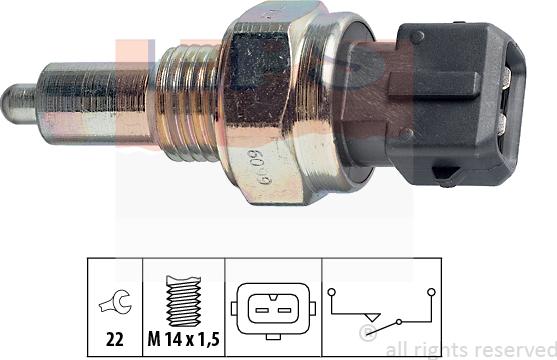 MDR EPS-1860 099 - Contacteur, feu de recul cwaw.fr