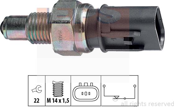 MDR EPS-1860 084 - Contacteur, feu de recul cwaw.fr