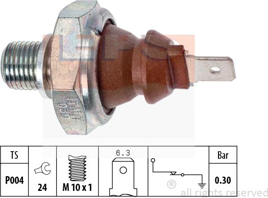 MDR EPS-1800 008 - Capteur, pression d'huile cwaw.fr