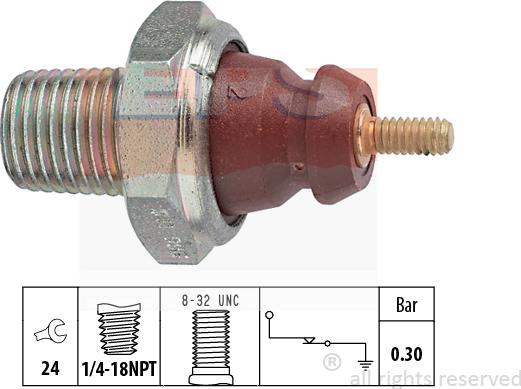 MDR EPS-1800 011 - Capteur, pression d'huile cwaw.fr