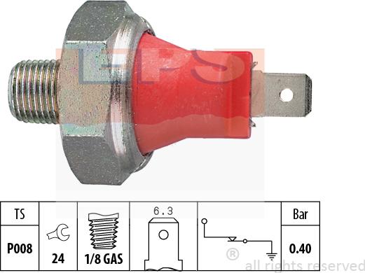 MDR EPS-1800 017 - Capteur, pression d'huile cwaw.fr