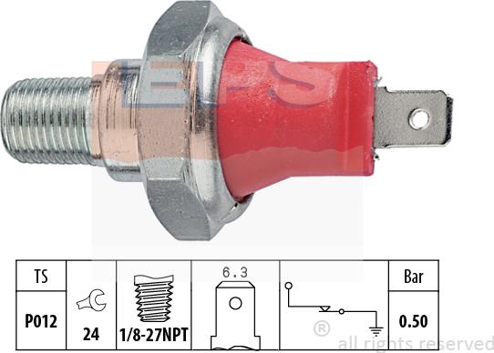 MDR EPS-1800 027 - Capteur, pression d'huile cwaw.fr