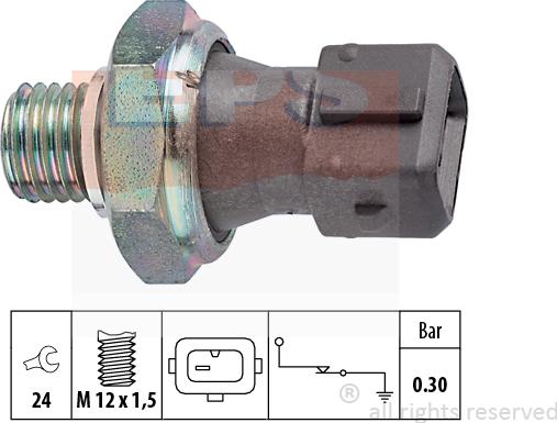 MDR EPS-1800 071 - Capteur, pression d'huile cwaw.fr