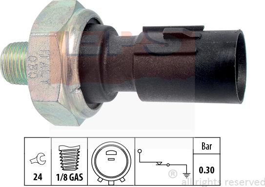 MDR EPS-1800 195 - Capteur, pression d'huile cwaw.fr