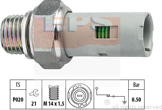 MDR EPS-1800 151 - Capteur, pression d'huile cwaw.fr