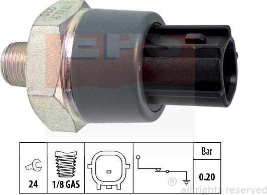 MDR EPS-1800 166 - Capteur, pression d'huile cwaw.fr