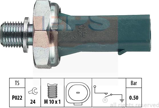 MDR EPS-1800 139 - Capteur, pression d'huile cwaw.fr