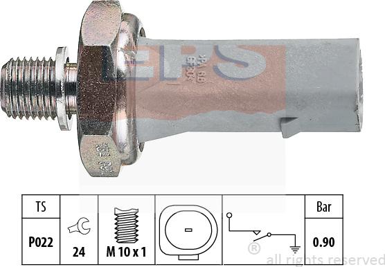 MDR EPS-1800 134 - Capteur, pression d'huile cwaw.fr